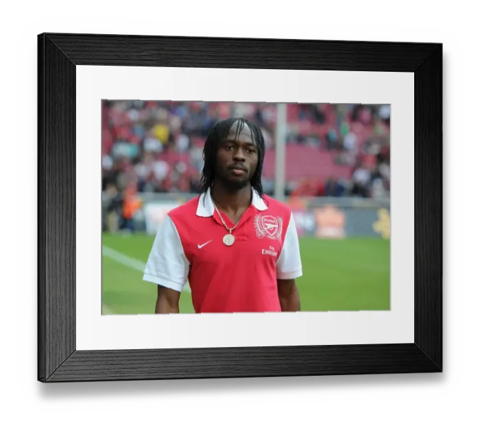 Framed Print : Gervinho in Action: Arsenal vs. Cologne Pre-Season Friendly, 2011