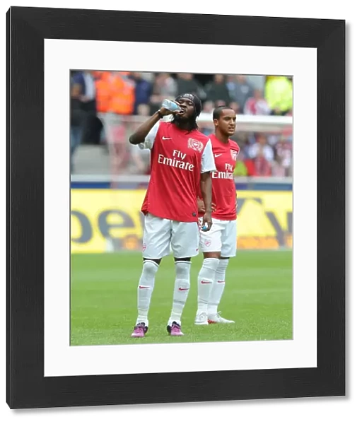 Gervinho and Theo Walcott in Action: Cologne vs Arsenal Pre-Season Friendly