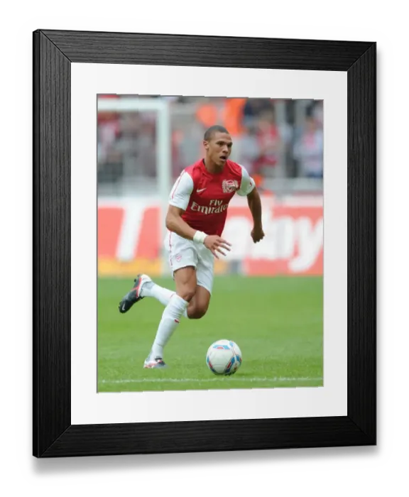 Framed Print : Arsenal's Kieran Gibbs in Action against Cologne during Pre-Season Friendly