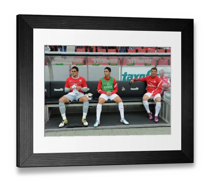 Framed Print : Arsenal's Mannone, Nasri, and Arshavin in Action during Cologne Friendly Framed Print : Arsenal's Mannone, Nasri, and Arshavin in Action during Cologne Friendly