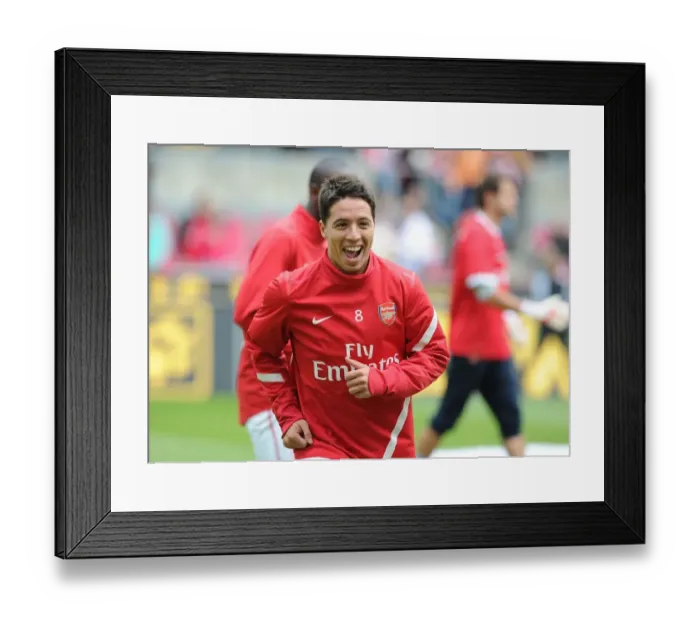 Framed Print : Samir Nasri in Action: Cologne vs Arsenal Pre-Season Friendly, 2011
