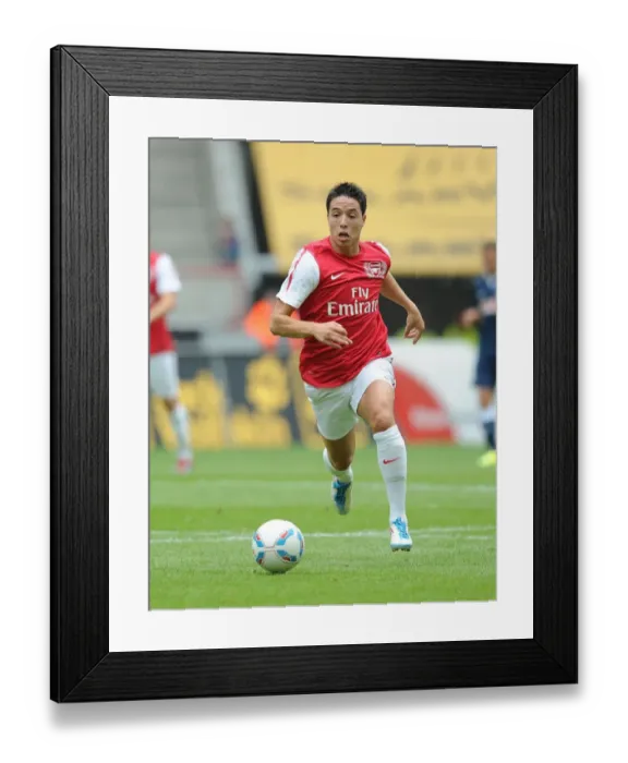 Framed Print : Samir Nasri in Action for Arsenal against Cologne, 2011