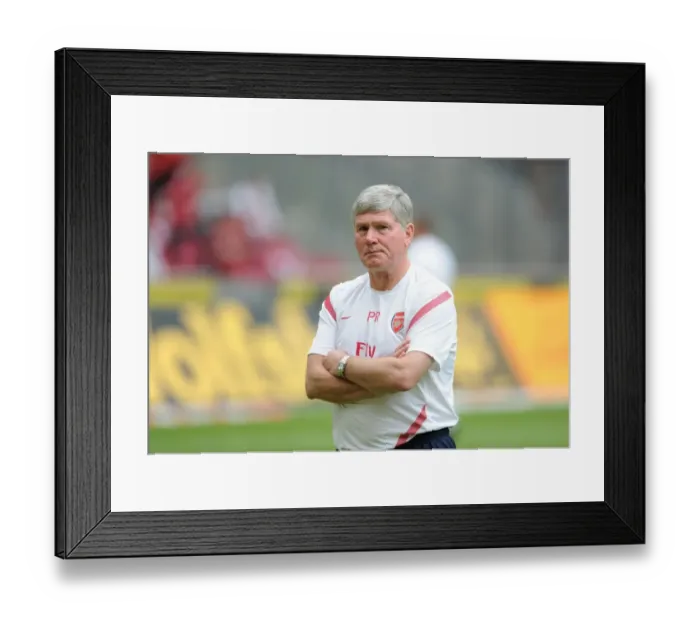 Framed Print : Pat Rice at Cologne's RheinEnergieStadion During Arsenal's Pre-Season Friendly Framed Print : Pat Rice at Cologne's RheinEnergieStadion During Arsenal's Pre-Season Friendly