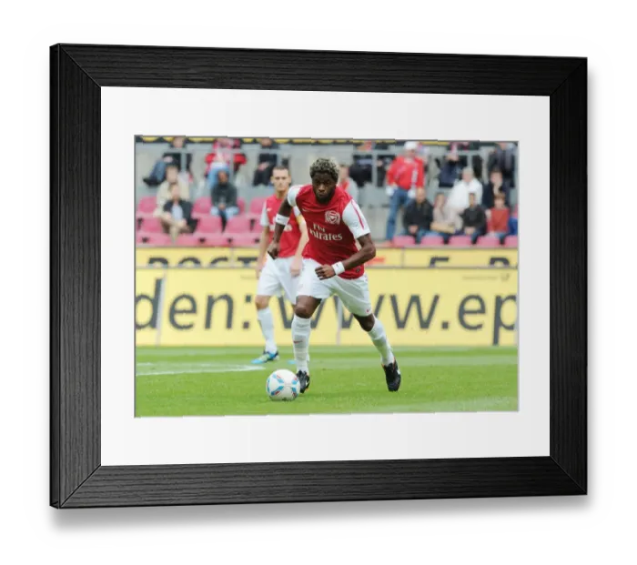 Framed Print : Alex Song in Action: Arsenal vs Cologne (2011) - Pre-Season Friendly