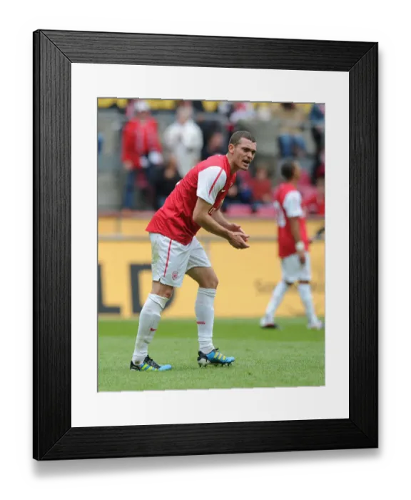Framed Print : Thomas Vermaelen Leads Arsenal in Pre-Season Friendly Against Cologne Framed Print : Thomas Vermaelen Leads Arsenal in Pre-Season Friendly Against Cologne