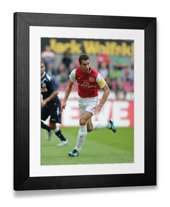 Framed Print : Robin van Persie in Action: Cologne vs Arsenal Pre-Season Friendly, 2011