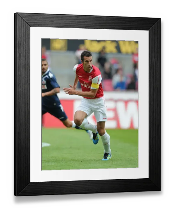 Framed Print : Robin van Persie in Action: Arsenal vs. Cologne, 2011