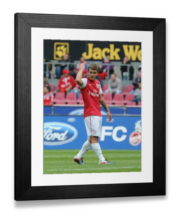 Framed Print : Jack Wilshere in Action: Arsenal vs Cologne Pre-Season Friendly (2011)