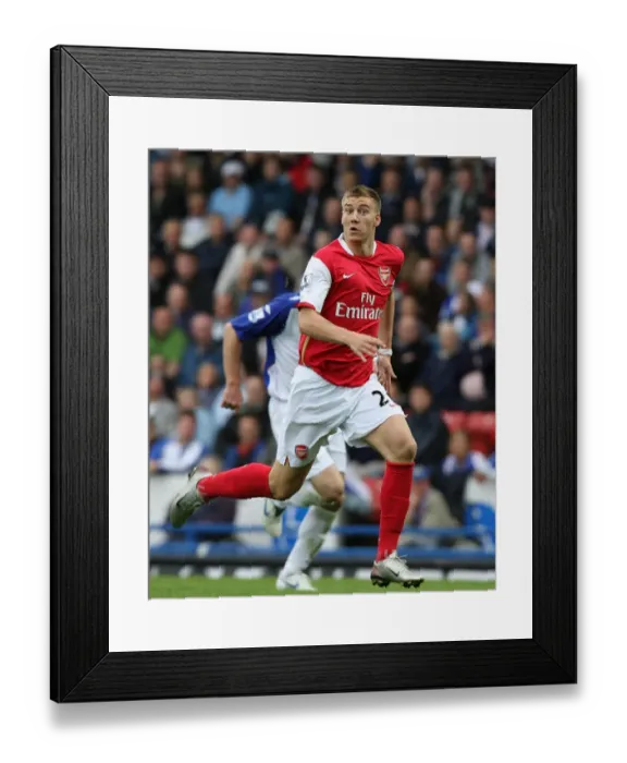 Framed Print : Bendtner's Determined Performance: Blackburn Rovers vs. Arsenal, 2007