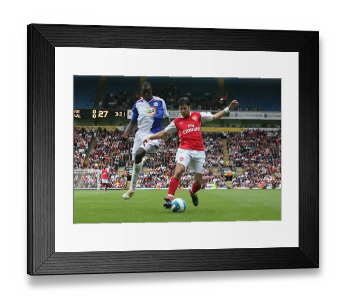 Framed Print : Cesc Fabregas (Arsenal) Christopher Samba (Blackburn Rovers) Framed Print : Cesc Fabregas (Arsenal) Christopher Samba (Blackburn Rovers)