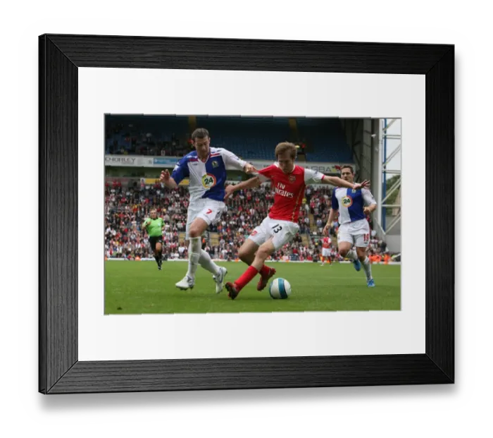 Framed Print : Head-to-Head: Hleb vs. Emerton in the 1:1 Battle at Ewood Park, Arsenal vs. Blackburn Rovers, 2007-08 Premier League Framed Print : Head-to-Head: Hleb vs. Emerton in the 1:1 Battle at Ewood Park, Arsenal vs. Blackburn Rovers, 2007-08 Premier League
