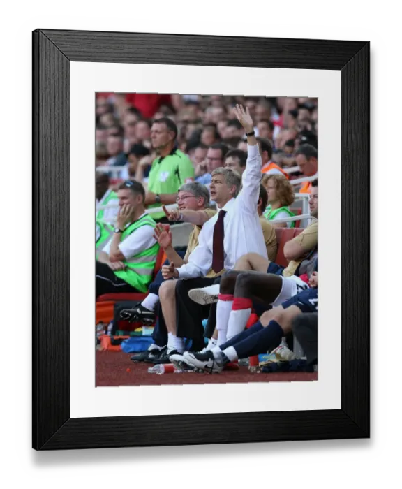 Framed Print : Pat Rice and Arsene Wenger (Arsenal Manager)