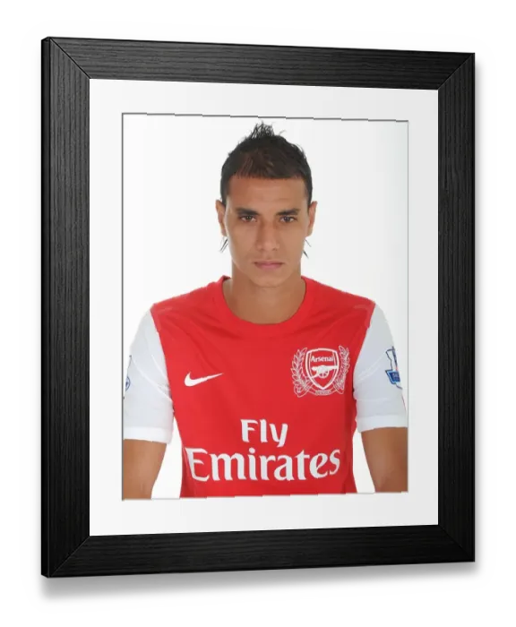 Framed Print : Arsenal Football Club: Marouane Chamakh at Emirates Stadium