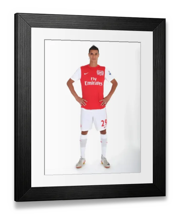 Framed Print : Marouane Chamakh (Arsenal). Arsenal Photocall, Emirates Stadium, Arsenal Football Club Framed Print : Marouane Chamakh (Arsenal). Arsenal Photocall, Emirates Stadium, Arsenal Football Club
