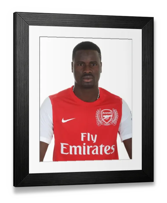 Framed Print : Arsenal Football Club: Emmanuel Eboue at Emirates Stadium Framed Print : Arsenal Football Club: Emmanuel Eboue at Emirates Stadium