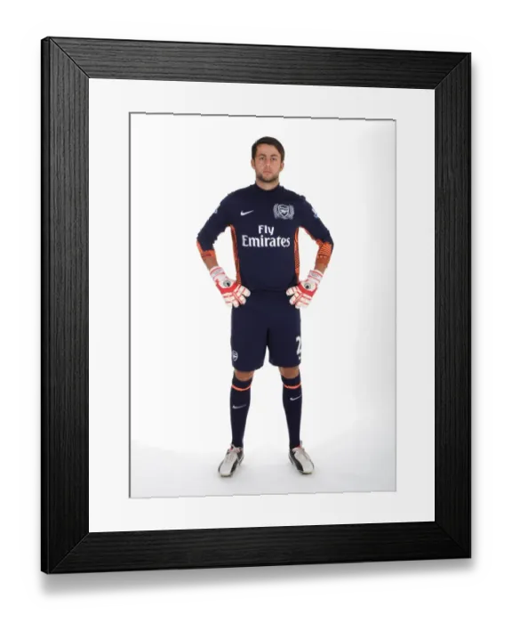 Framed Print : Lucasz Fabianski (Arsenal). Arsenal Photocall, Emirates Stadium, Arsenal Football Club