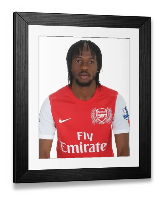 Framed Print : Arsenal's New Signing Gervinho Unveiled at Emirates Stadium, 2011