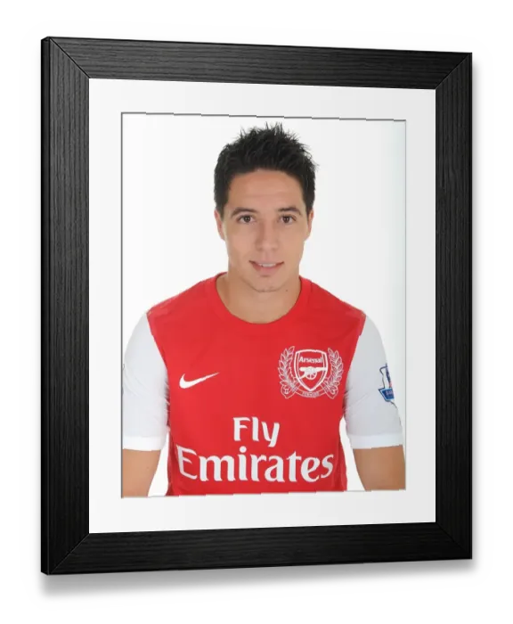 Framed Print : Arsenal Football Club: Samir Nasri at Emirates Stadium, 2011
