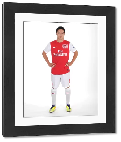 Samir Nasri (Arsenal). Arsenal Photocall, Emirates Stadium, Arsenal Football Club, London, 4  /  8  /  2011