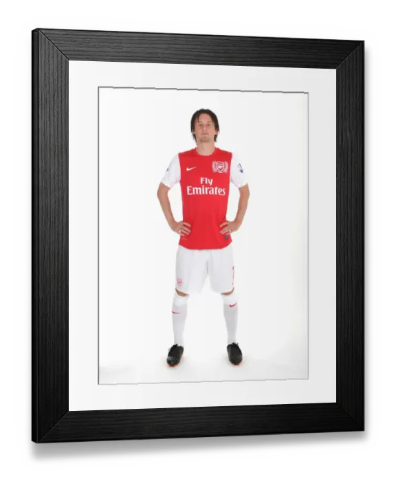 Framed Print : Tomas Rosicky (Arsenal). Arsenal Photocall, Emirates Stadium, Arsenal Football Club