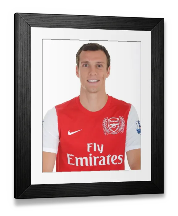 Framed Print : Sebastien Squillaci at Emirates Stadium - Arsenal Football Club