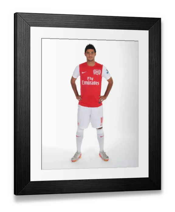 Framed Print : Arsenal's Carlos Vela at Emirates Stadium Photocall (April 8, 2011) Framed Print : Arsenal's Carlos Vela at Emirates Stadium Photocall (April 8, 2011)