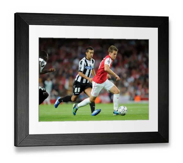 Framed Print : Arsenal's Ramsey Scores in UEFA Champions League Victory over Udinese (16.08.11) Framed Print : Arsenal's Ramsey Scores in UEFA Champions League Victory over Udinese (16.08.11)