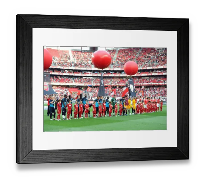 Framed Print : Benfica v Arsenal - Pre Season Friendly