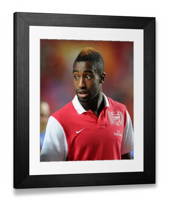 Framed Print : Djourou in Action: Benfica vs. Arsenal Pre-Season Friendly, 2011