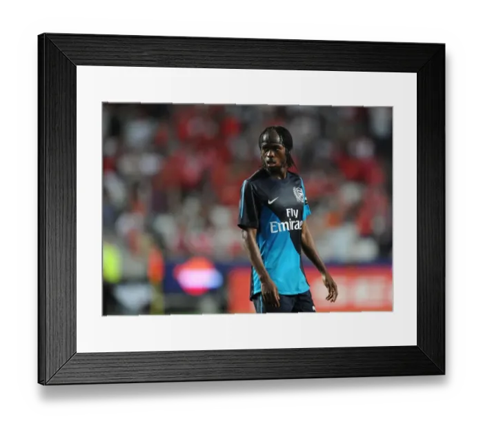 Framed Print : Gervinho in Action: Arsenal vs. Benfica Pre-Season Friendly, 2011