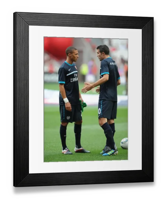 Framed Print : Arsenal vs. Benfica: 2011 Pre-Season Friendly in Lisbon