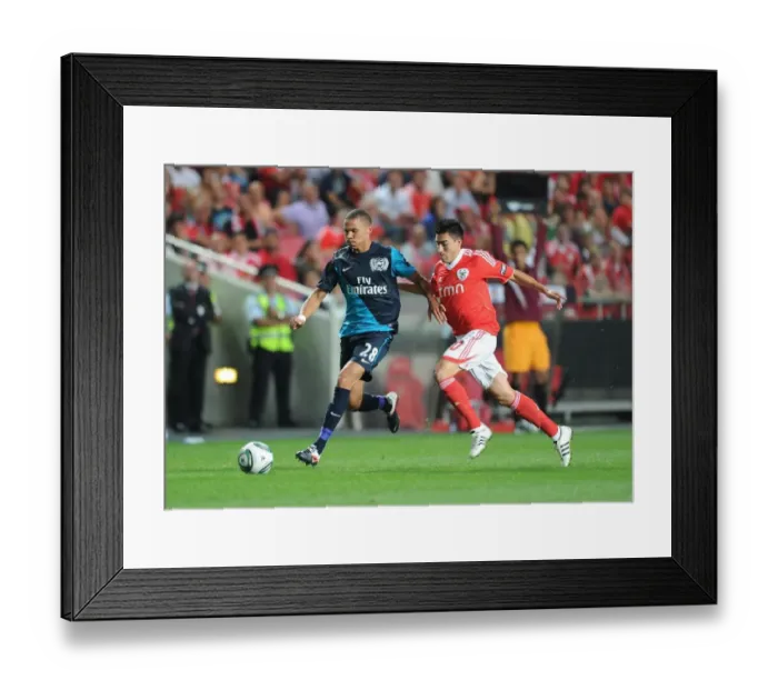 Framed Print : Kieran Gibbs vs. Witsel: A Battle at the Estadio da Luz (Arsenal vs. Benfica, 2011) Framed Print : Kieran Gibbs vs. Witsel: A Battle at the Estadio da Luz (Arsenal vs. Benfica, 2011)
