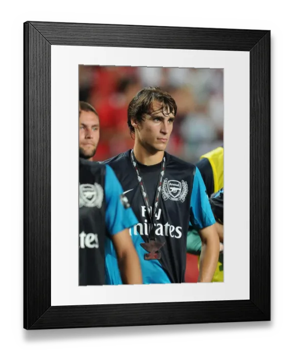 Framed Print : Miquel in Action: Benfica vs. Arsenal Pre-Season Friendly, 2011 Framed Print : Miquel in Action: Benfica vs. Arsenal Pre-Season Friendly, 2011