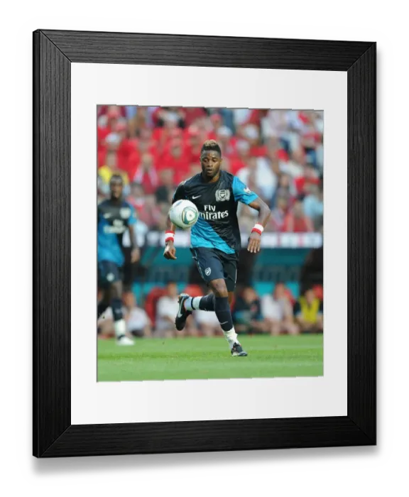 Framed Print : Arsenal's Alex Song in Action against Benfica during 2011 Pre-Season Friendly in Lisbon