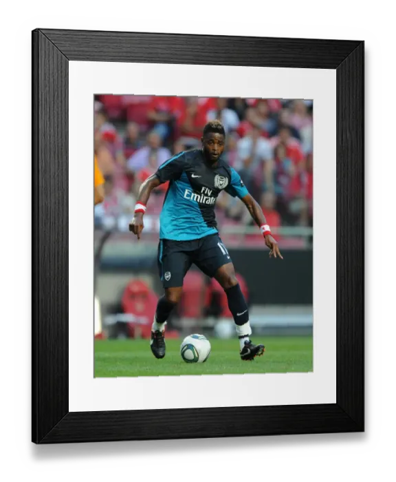Framed Print : Arsenal's Alex Song in Action against Benfica during 2011-12 Pre-Season Friendly in Lisbon