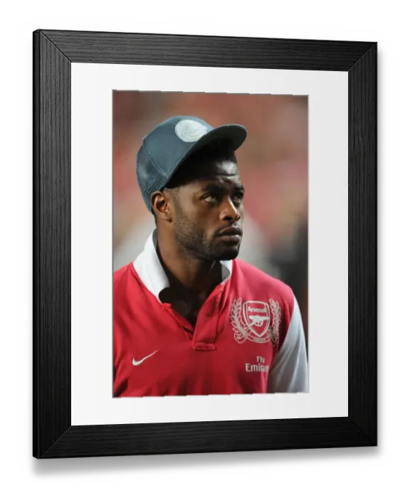 Framed Print : Alex Song in Action: Arsenal vs. Benfica, 2011 Pre-Season Friendly, Lisbon