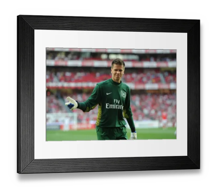 Framed Print : Arsenal's Szczesny in Action Against Benfica (2011-12 Pre-Season Friendly)