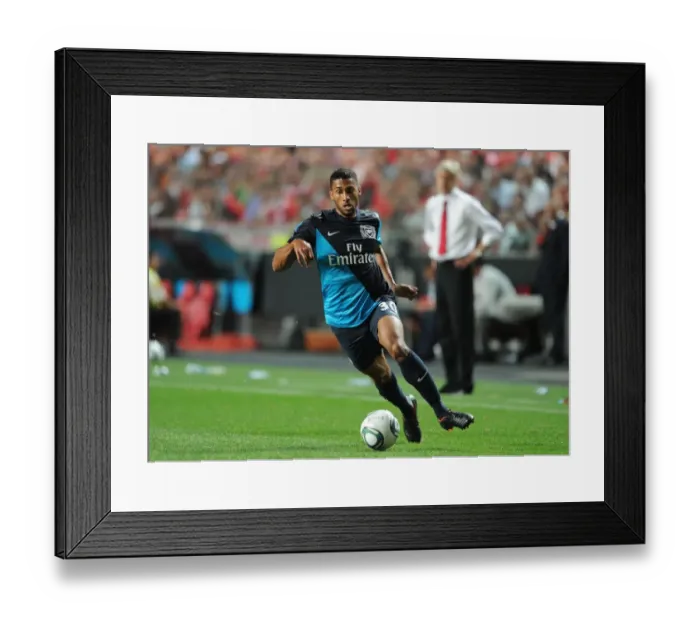Framed Print : Arsenal's Armand Traore in Action against Benfica during 2011 Pre-Season Friendly in Lisbon