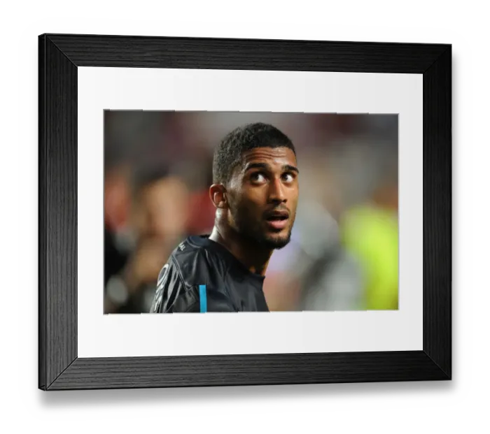 Framed Print : Armand Traore in Action: Arsenal vs Benfica, 2011 Pre-Season Friendly