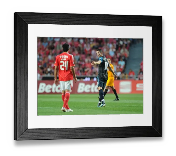 Framed Print : Van Persie vs. Garay: Clash of the Titans - Benfica vs. Arsenal Pre-Season Friendly, 2011 Framed Print : Van Persie vs. Garay: Clash of the Titans - Benfica vs. Arsenal Pre-Season Friendly, 2011