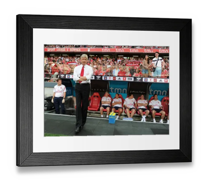 Framed Print : Arsene Wenger at Benfica: Arsenal's 2011 Pre-Season Clash in Lisbon