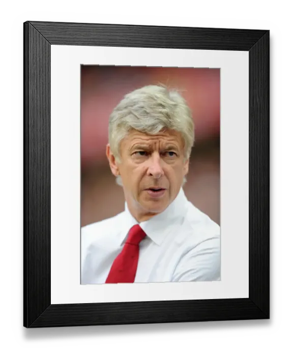 Framed Print : Wenger Leads Arsenal Against Benfica in 2011 Pre-Season Friendly