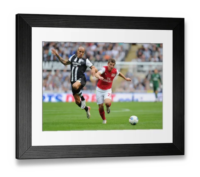 Framed Print : Arshavin Outmaneuvers Obertan: Newcastle United vs. Arsenal, Premier League 2011 Framed Print : Arshavin Outmaneuvers Obertan: Newcastle United vs. Arsenal, Premier League 2011