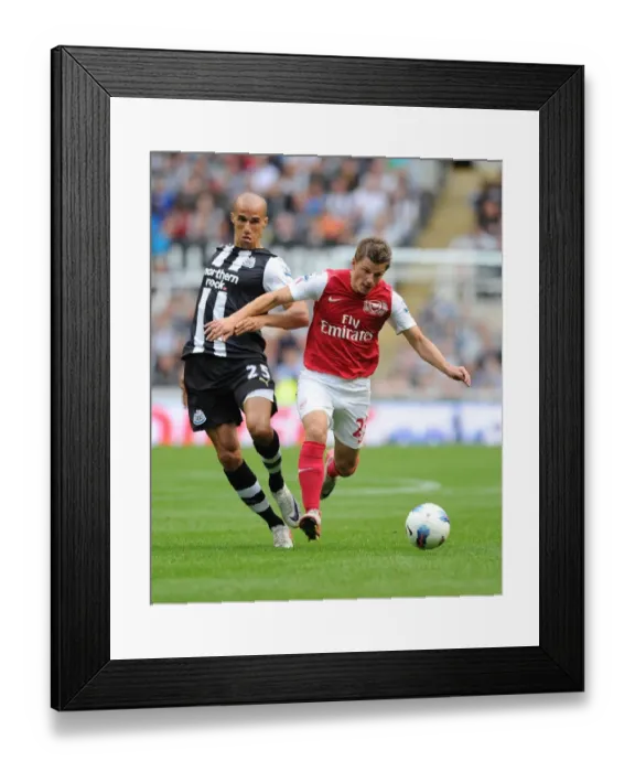 Framed Print : Arshavin vs Obertan: Newcastle United vs Arsenal, Premier League 2011-12 Framed Print : Arshavin vs Obertan: Newcastle United vs Arsenal, Premier League 2011-12