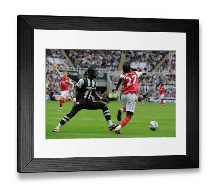 Framed Print : Arsenal's Gervinho Red-Carded in Intense Newcastle United Clash (2011-12 Premier League)