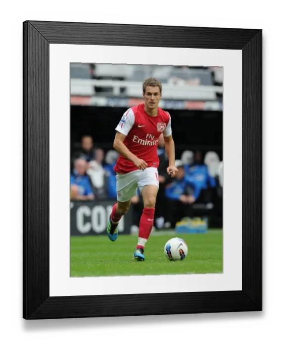 Framed Print : Aaron Ramsey in Action: Arsenal vs. Newcastle United, Premier League 2011-12