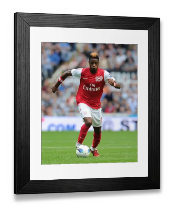 Framed Print : Alex Song in Action: Newcastle United vs. Arsenal, Premier League 2011-12