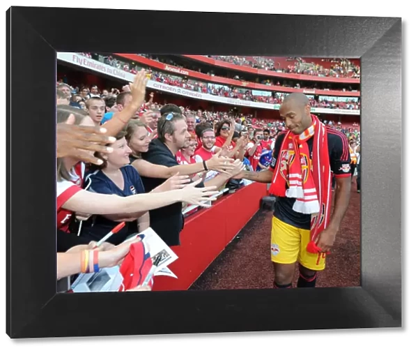 Thierry Henry Reunites with Arsenal Fans after Match against New York Red Bulls, 2011