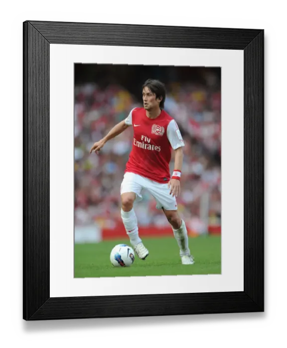Framed Print : Arsenal's Rosicky Shines in 1-1 Emirates Cup Draw Against New York Red Bulls, July 2011