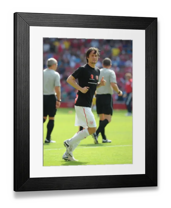 Framed Print : Arsenal's Tomas Rosicky in Action at Emirates Stadium, 2011